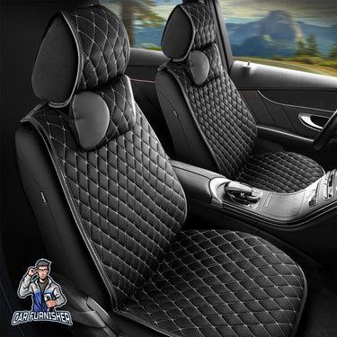 Car Seat Protector - Mars Design Gray 2x Front Seat Fabric